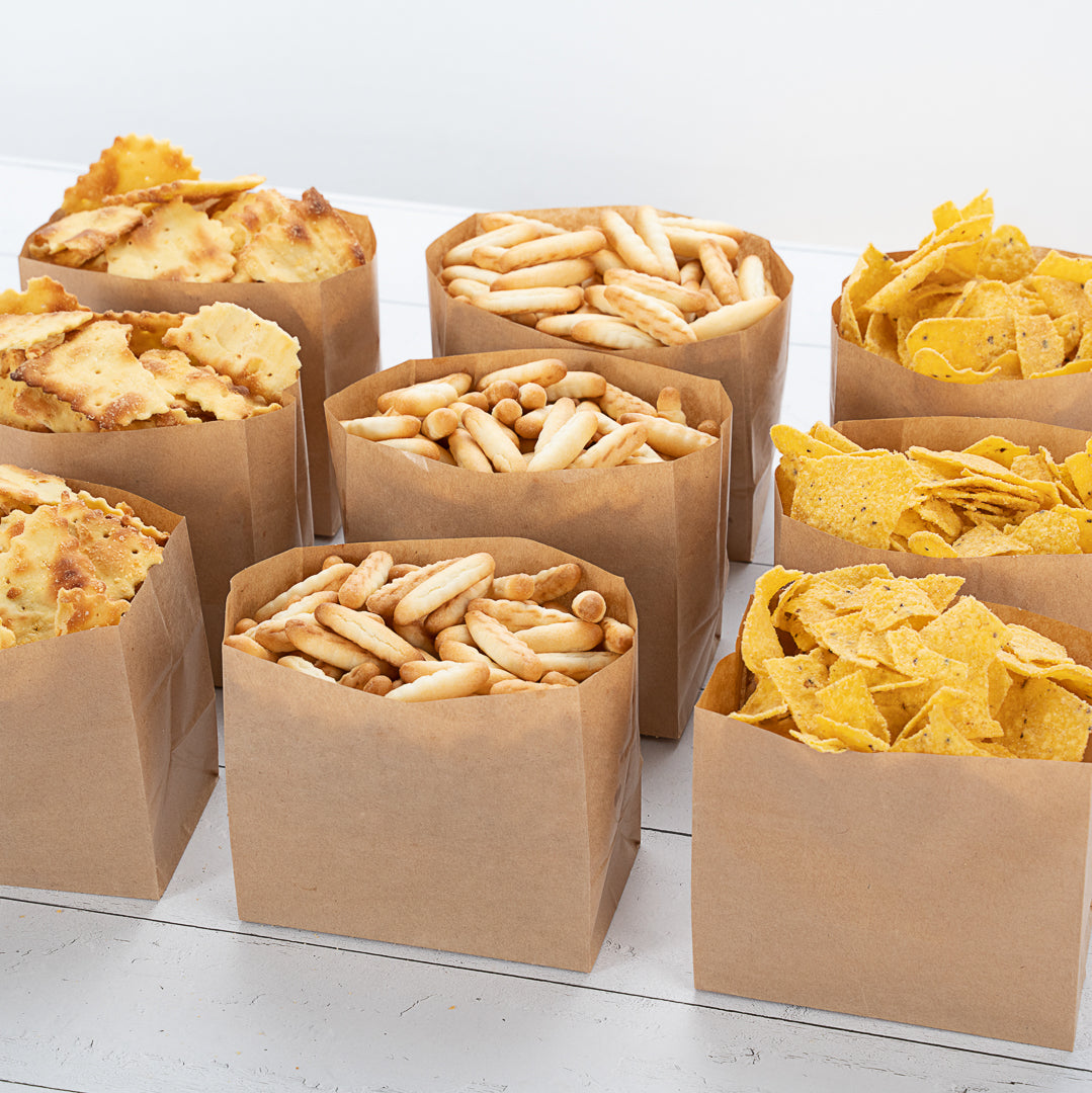 Eco-Friendly Kraft Paper Snack Bags 4.25