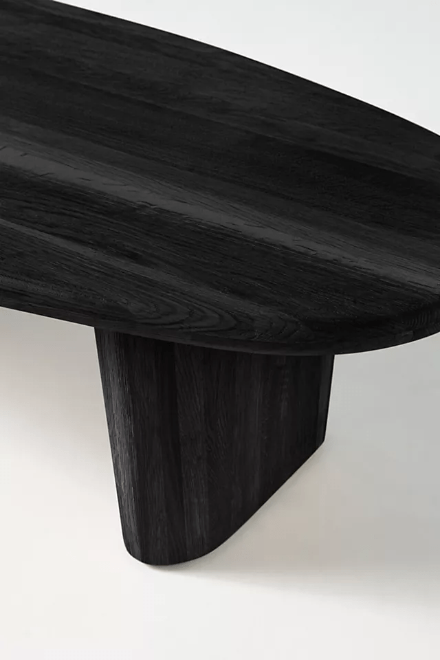 Hand Carved Kalle Sculptural Coffee Table - Solid Indian Wood Center Table for Living Room | Modern Boho Home Decor, Perfect for Lounge & Family Gatherings
