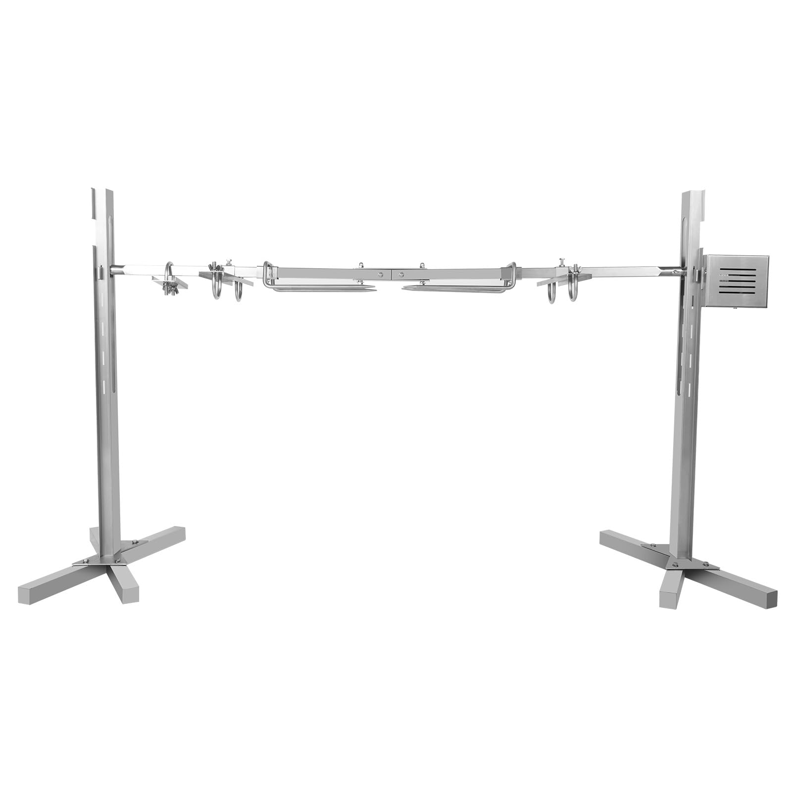 53in Outdoor Electric Rotisserie Grill Kit - Adjustable Height Rotatable Motor BBQ Spit Roaster for Pig, Hog, Lamb - Perfect for Camping, Backyard Parties & Large Gatherings