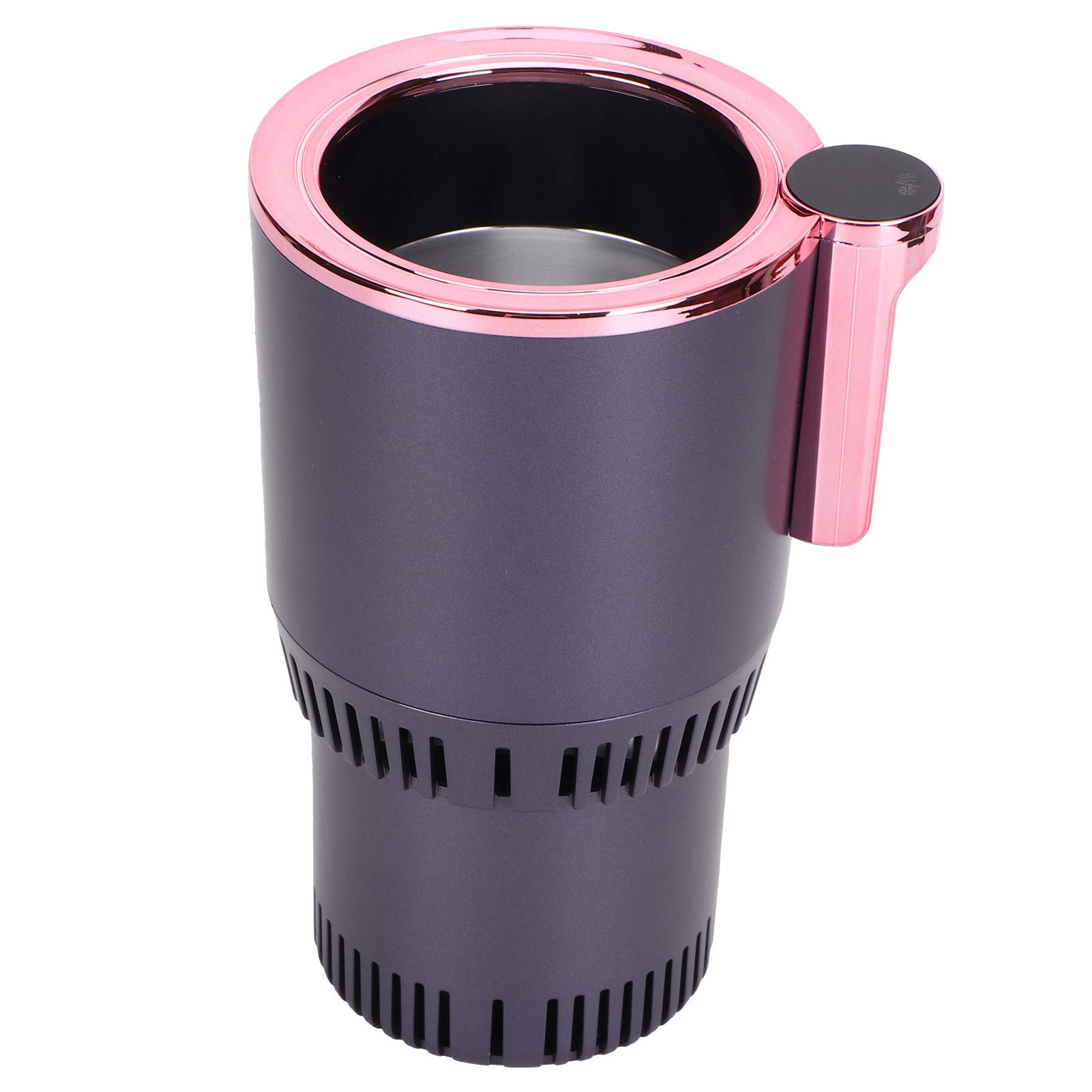 Rose Gold 12V 36W Digital Display Car Cup Cooler & Mug Holder - Low Noise, Intelligent Temperature Control for Coffee, Drinks - Perfect for Road Trips, Commuting & Office Use