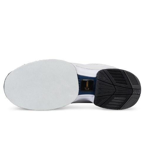 Men's Boss Bowling Shoes - White/Navy/Grey - Comfortable & Durable for League Play & Tournament Bowling