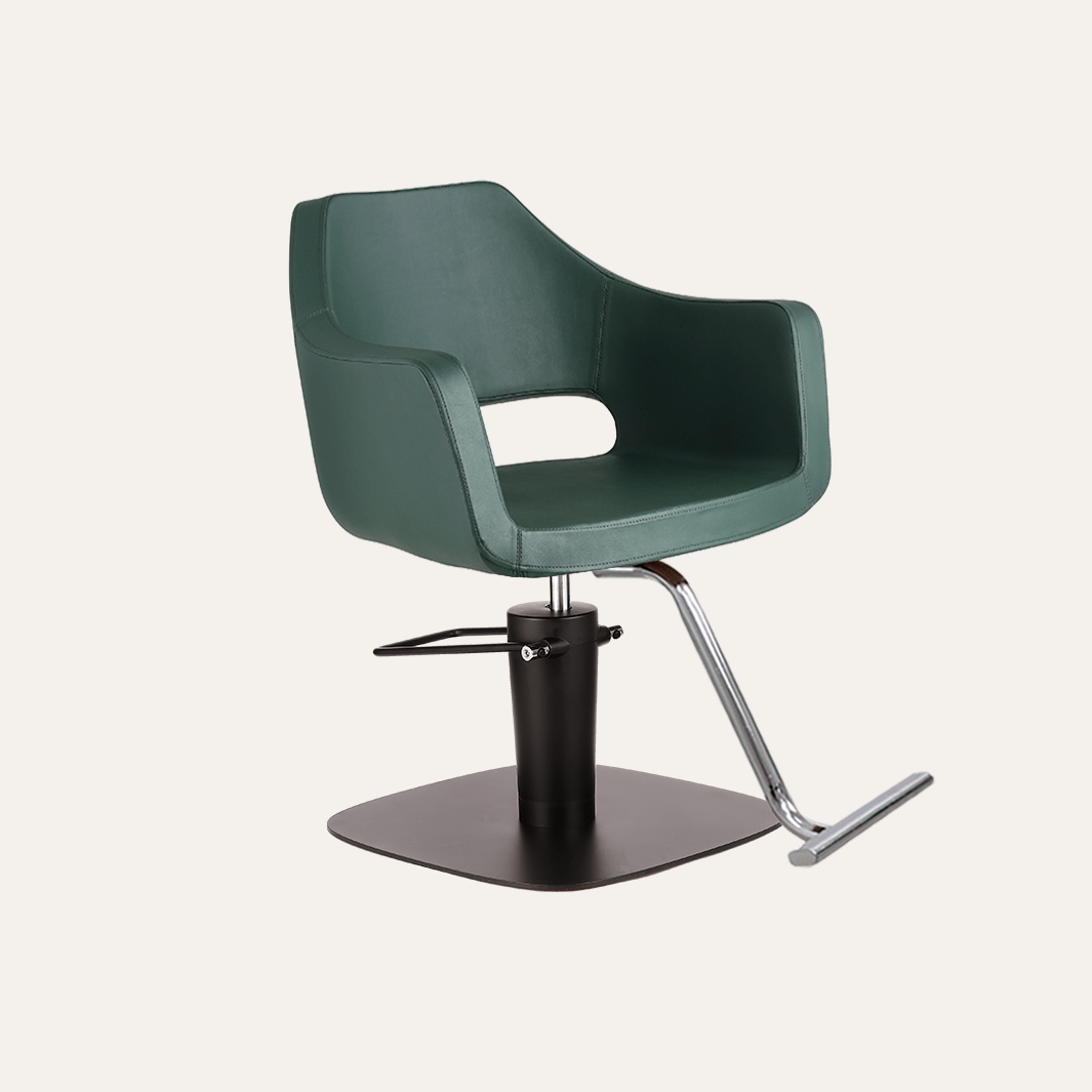 Vera Salon Chair - Professional Hydraulic Styling Chair for Hairdressers & Barbers - Adjustable Height & Swivel Base - Perfect for Salons, Barber Shops & Home Use