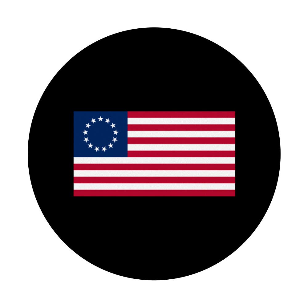 I Stand With Betsy Ross Colonial Flag PopSockets - Phone Grip & Stand for iPhone, Samsung, Tablets - Perfect for Patriotic Americans, History Enthusiasts & Everyday Use