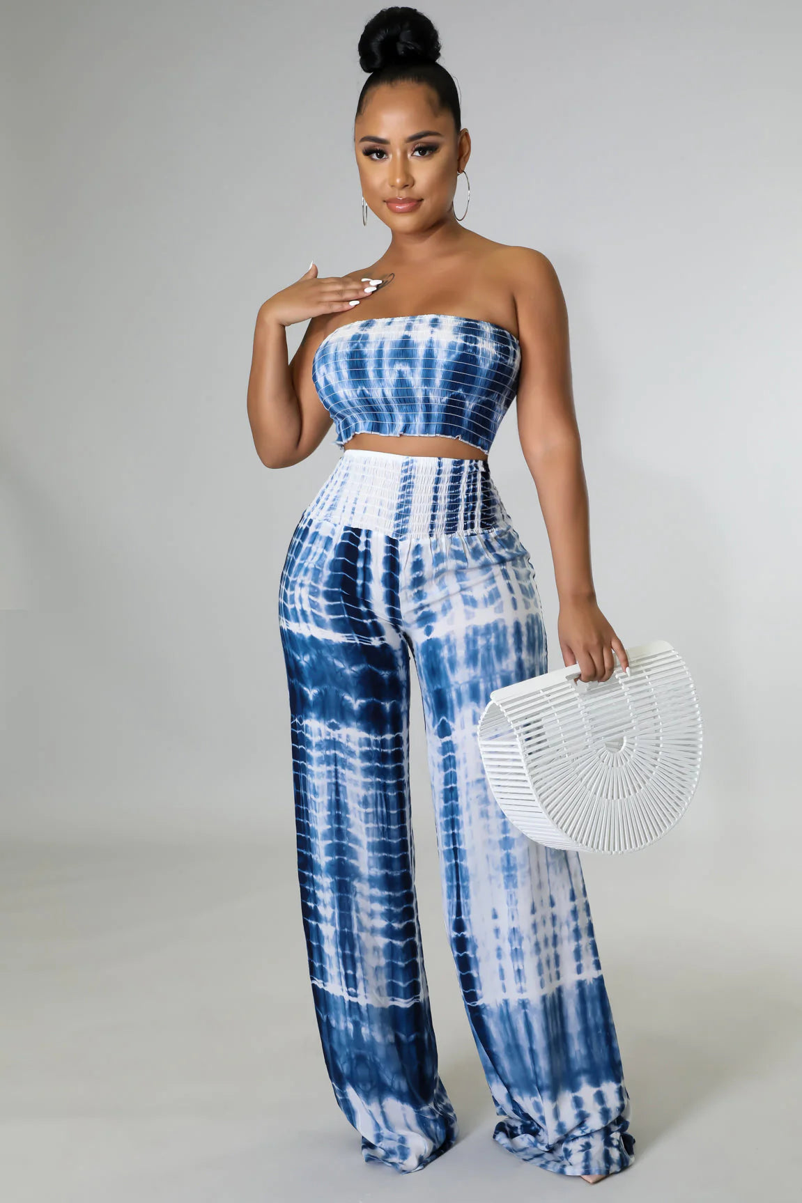 Women's Floral Print Beachside Pant Set - Casual Summer Outfit for Vacation, Travel & Relaxation by the Sea | Lightweight & Comfortable Lounge Wear