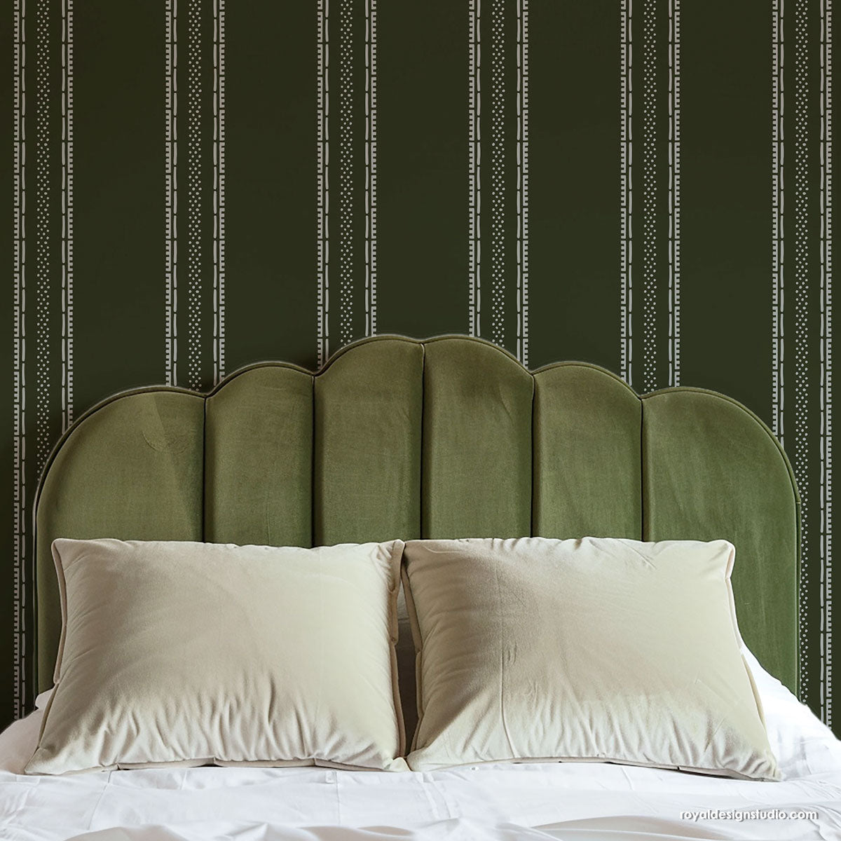 Liam Stripe Wall Stencil - DIY Home Decor Painting Template for Walls, Furniture & Crafts - Perfect for Bedrooms, Living Rooms & Accent Walls