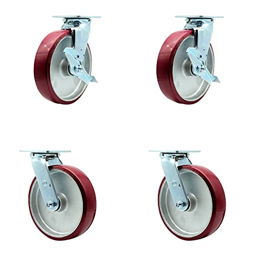4 Swivel w/2 Brakes & 4 Swivel Locks