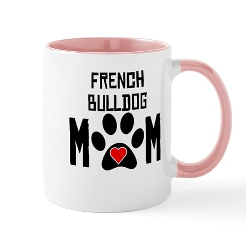 White/Pink Inside - French Bulldog Mom Mugs