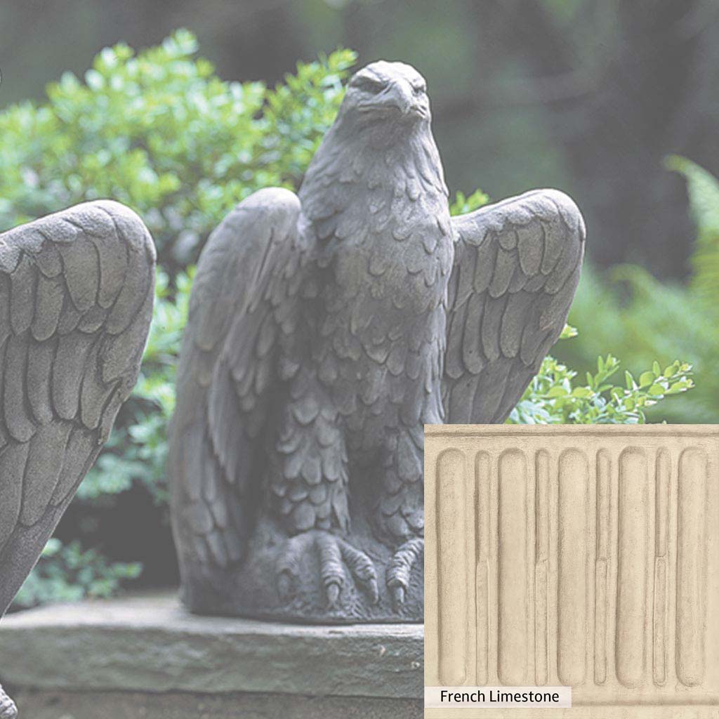 Campania International Eagle Looking Right Statue - Bronze Eagle Sculpture for Home & Garden Decor - Perfect for Outdoor Patio, Lawn, or Office Display
