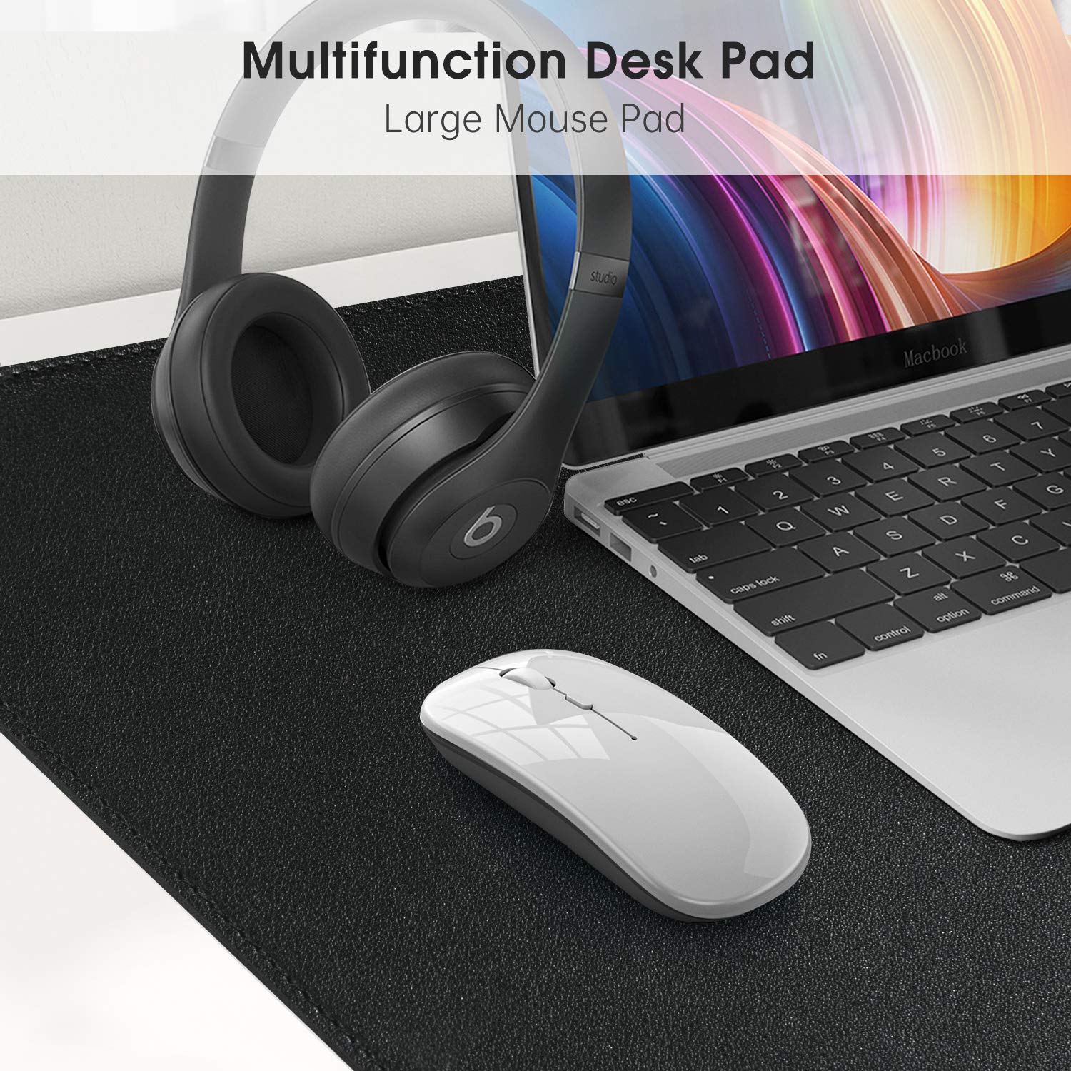 Premium Dual-Sided PU Leather Desk Pad - 35.4