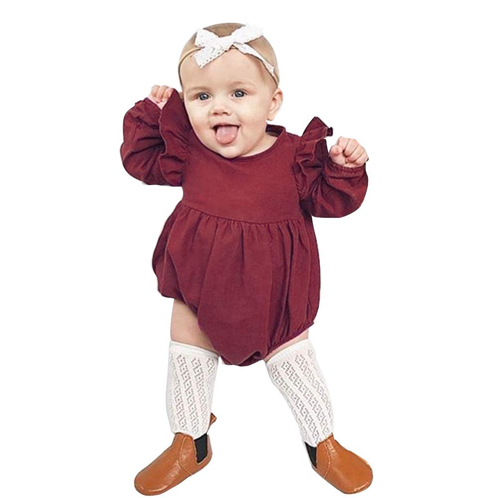 Simplee Kids Baby Onesies - Unisex Cotton Linen Handmade Romper Jumpsuit, Solid Color Long Sleeve Outfit for Newborns & Toddlers | Perfect for Playtime, Family Photos & Everyday Comfort