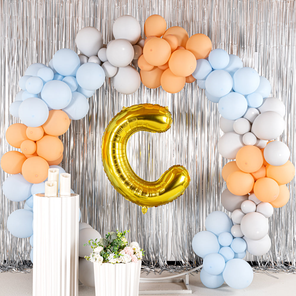 Balloonify Gold Mylar Letter C Balloon - 40 Inch Large Foil Alphabet Balloon for Birthday Party Decorations, Baby Shower, Wedding & Anniversary Celebrations - 1 Count Box