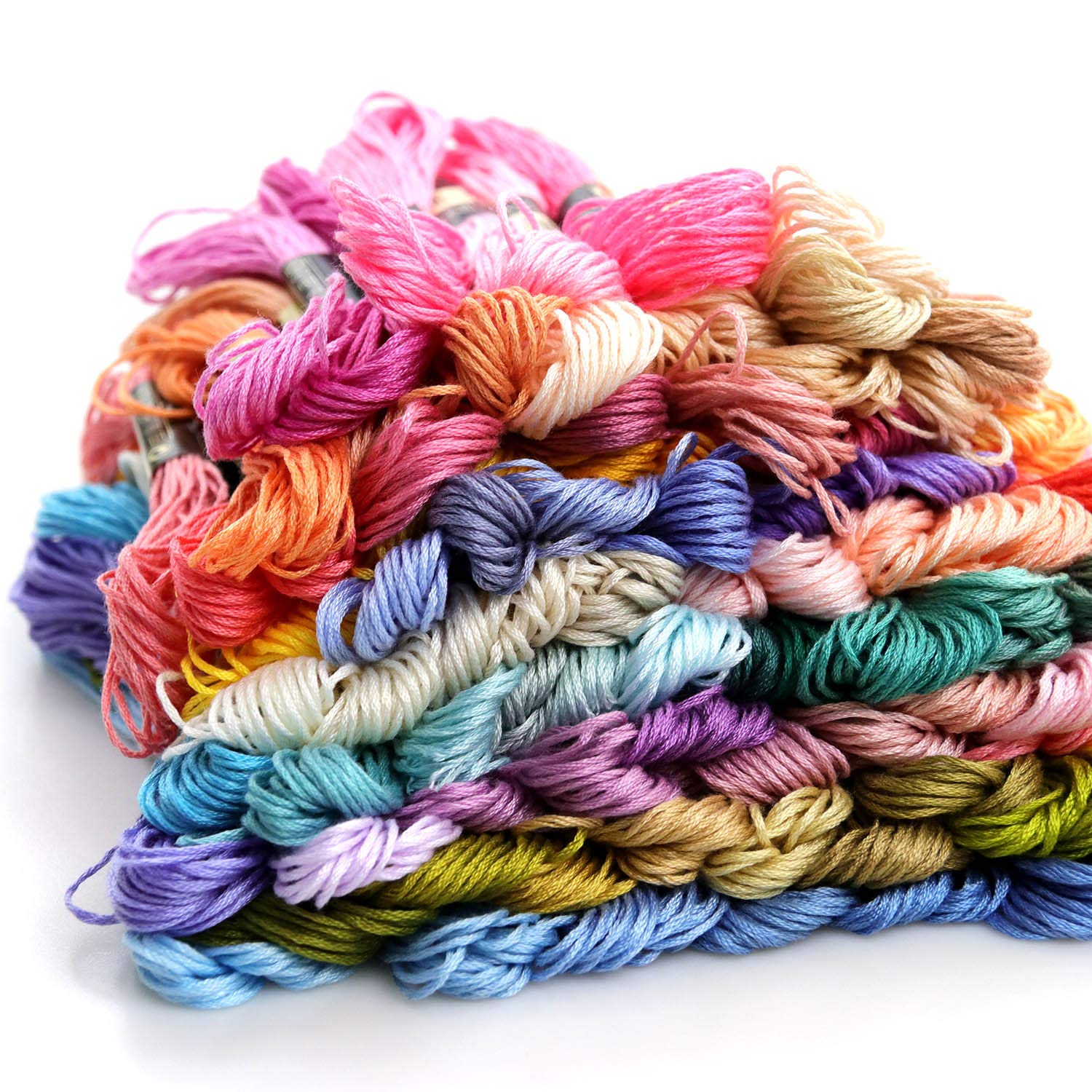 LOVIMAG Premium Rainbow Color Embroidery Floss - 100% Cotton Cross Stitch Threads for DIY Bracelets, Handmade Crafts, Sewing Projects - Perfect for Scrapbooking, Needlework & Gift Making