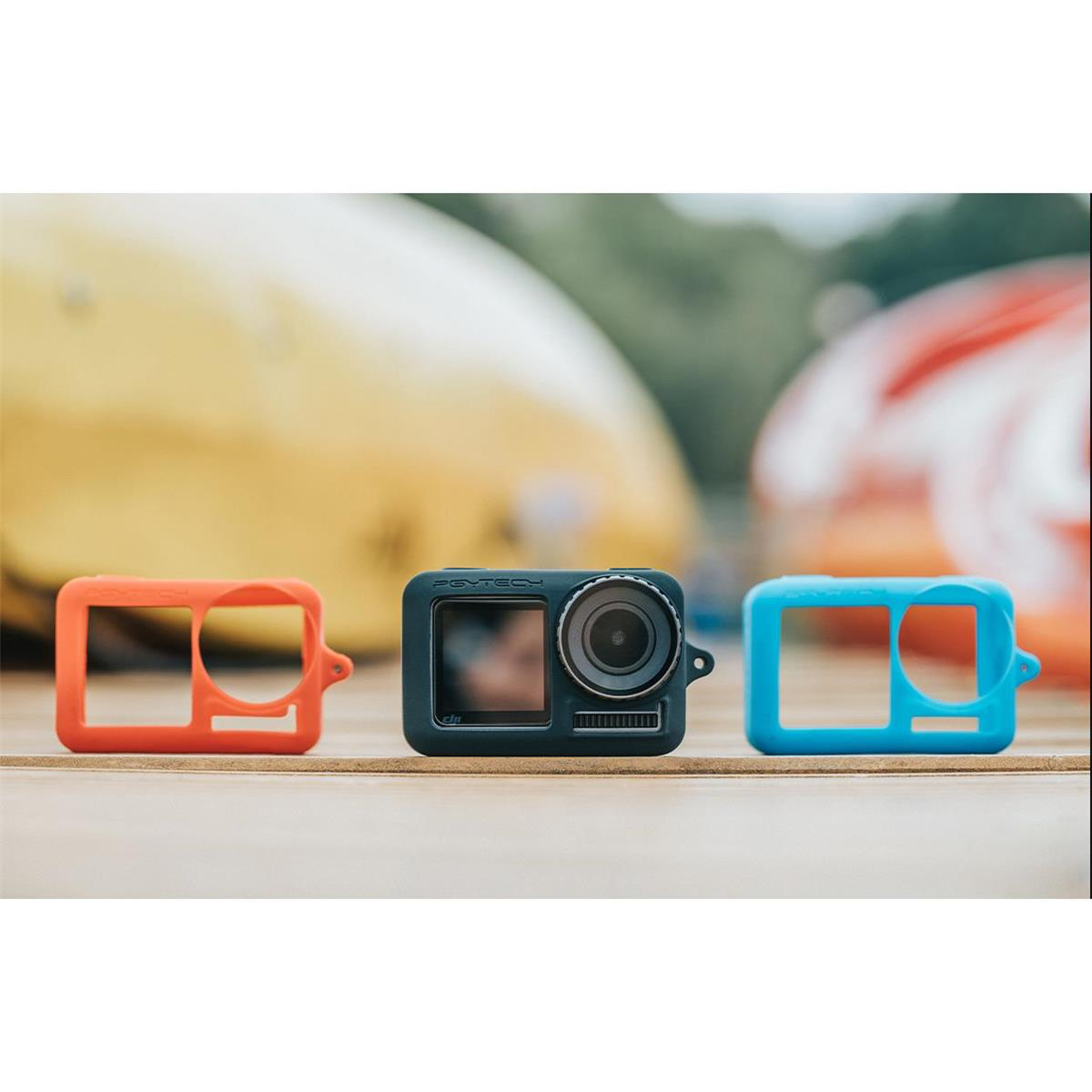 PGYTECH OSMO Action Silicone Rubber Protective Case (Blue) - Durable Cover for DJI Action Cameras - Perfect for Outdoor Adventures, Water Sports & Travel Photography