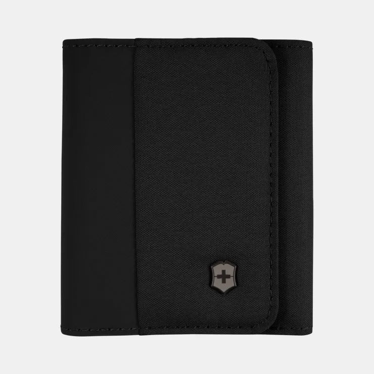 Victorinox Tri-Fold Travel Wallet - Slim RFID Blocking Leather Wallet for Men & Women - Perfect for Business, Travel & Everyday Use