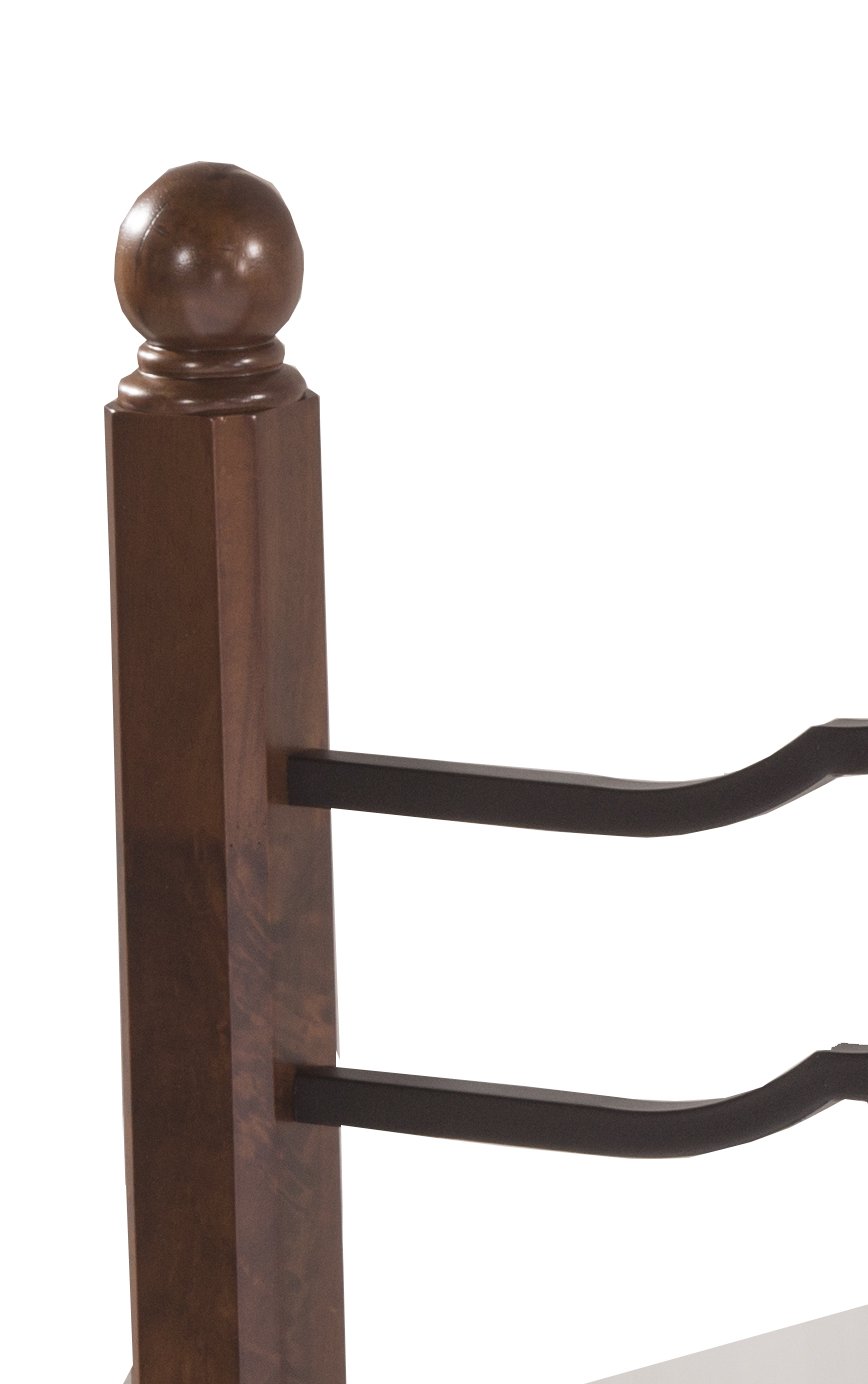 Hillsdale Furniture Madison Full Size Bed Frame with Rails - Textured Black Finish for Modern Bedroom Decor
