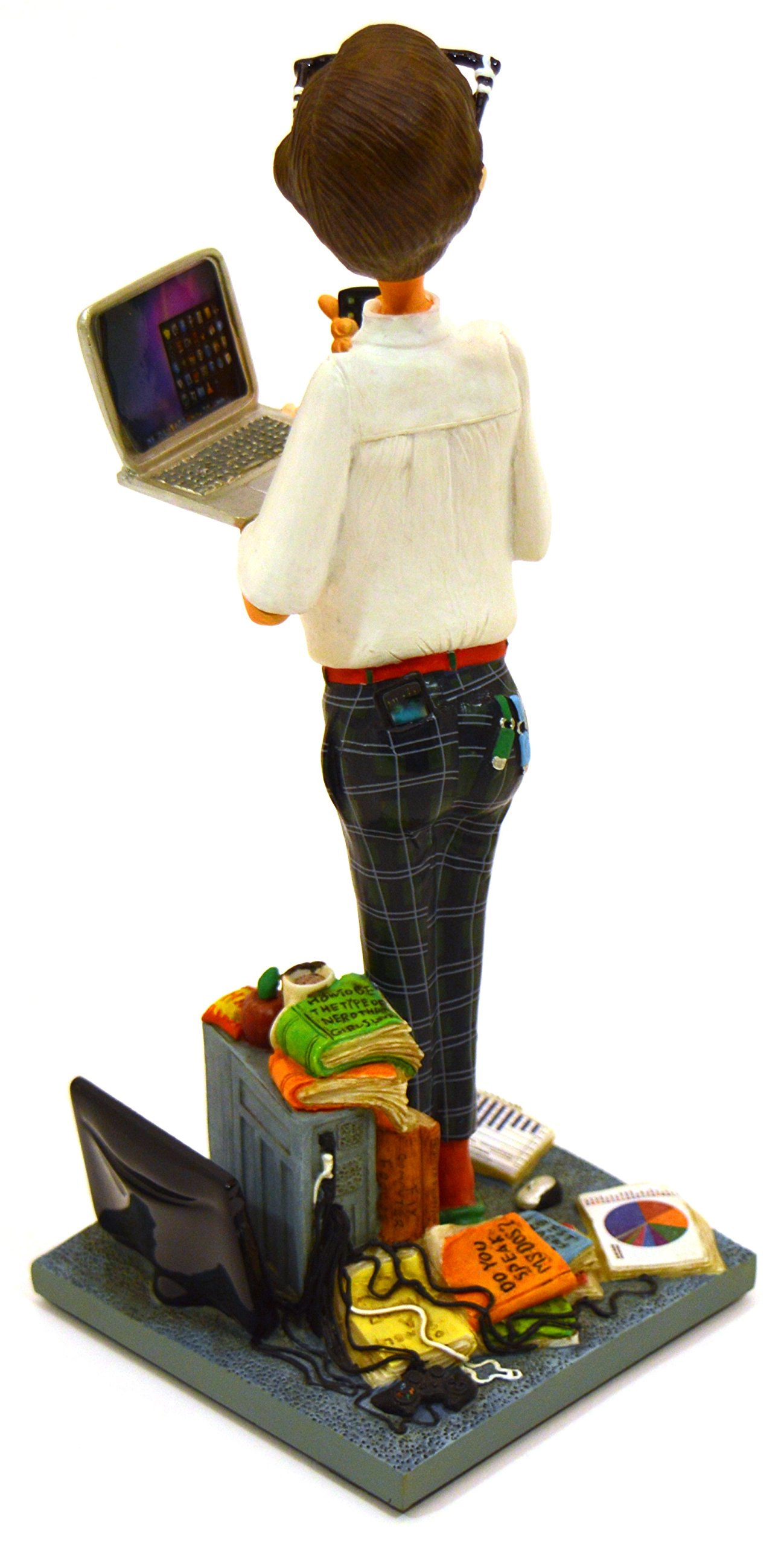 Hand-Painted Realistic Resin Computer Expert Decorative Figurine - 3.94