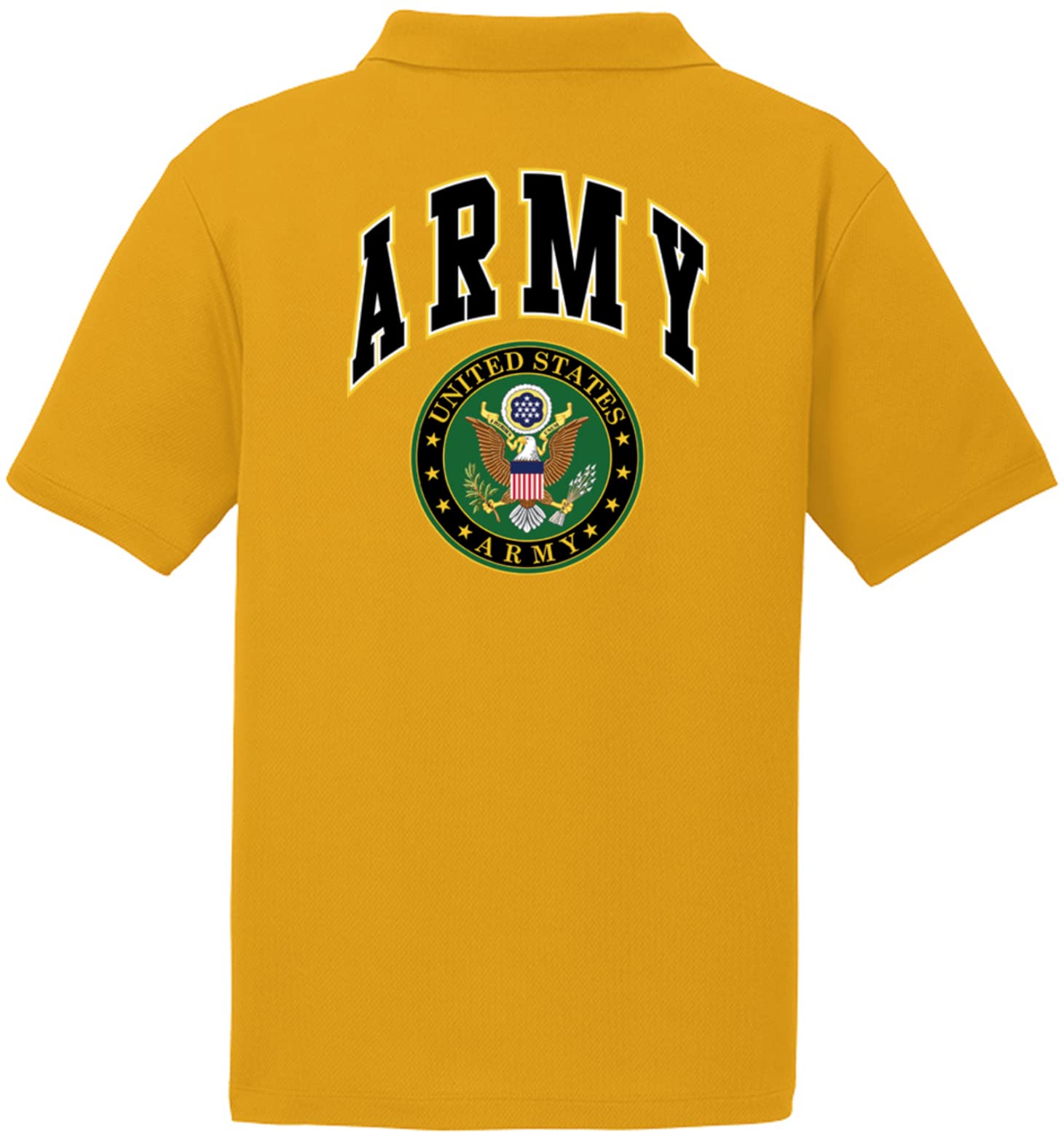 US Army Seal Embroidered Polo Shirt - Tactical Performance Shirt for Men | Military Apparel for Outdoor, Work & Casual Wear