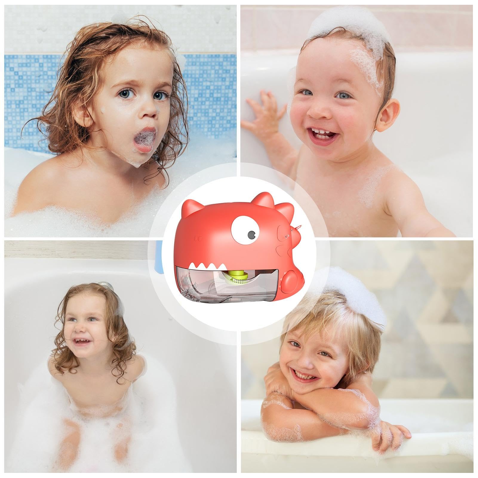 Bubble Maker for Bath - 2 Play Modes Shower Toys for Toddlers & Kids | Animal Design Bathtub Bubble Blower | Fun Bath Time Toys for Boys & Girls - Perfect for Sensory Play & Relaxing Bubble Baths