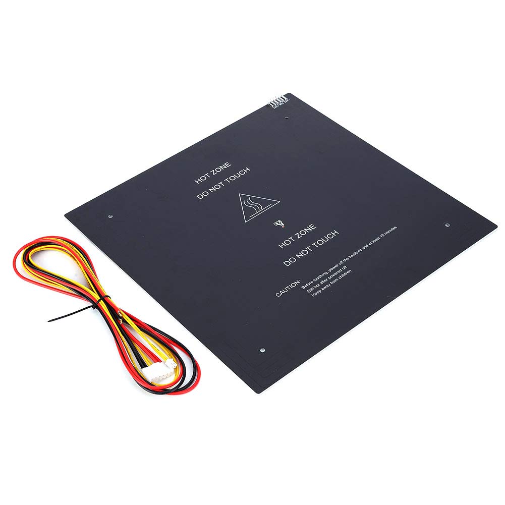 High-Temperature 310x310mm 3D Printer Heated Bed Plate - 3mm Thickness Industrial Grade for ABS/PLA Printing | Perfect for Professional 3D Printing Workshops & Maker Spaces
