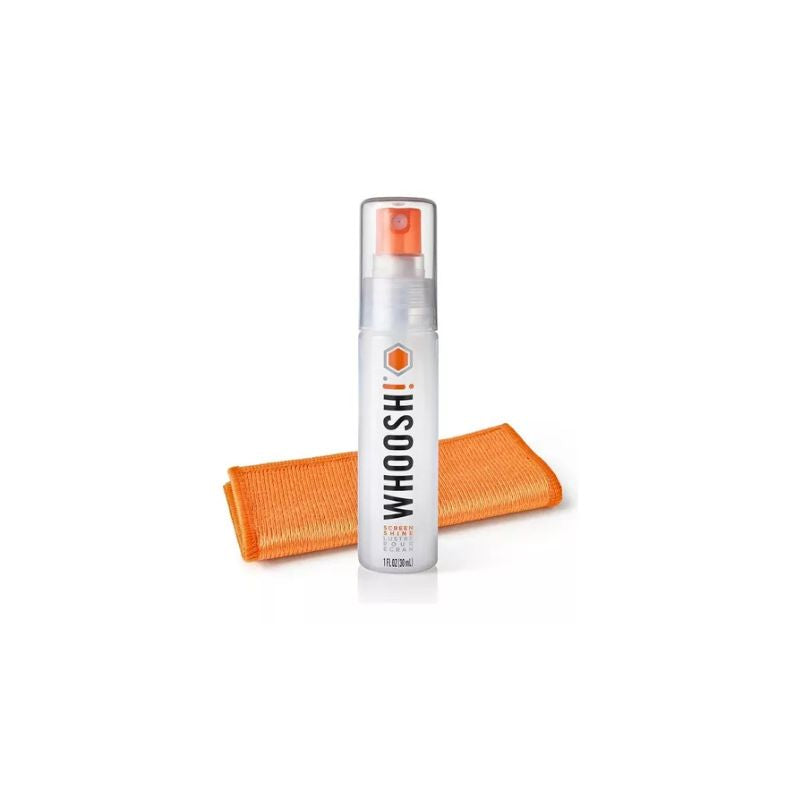 Whoosh Shine Go Screen Cleaner - 30ml Travel Size for Phones, Laptops, Glasses & Electronics - Perfect for Home, Office & On-the-Go Use