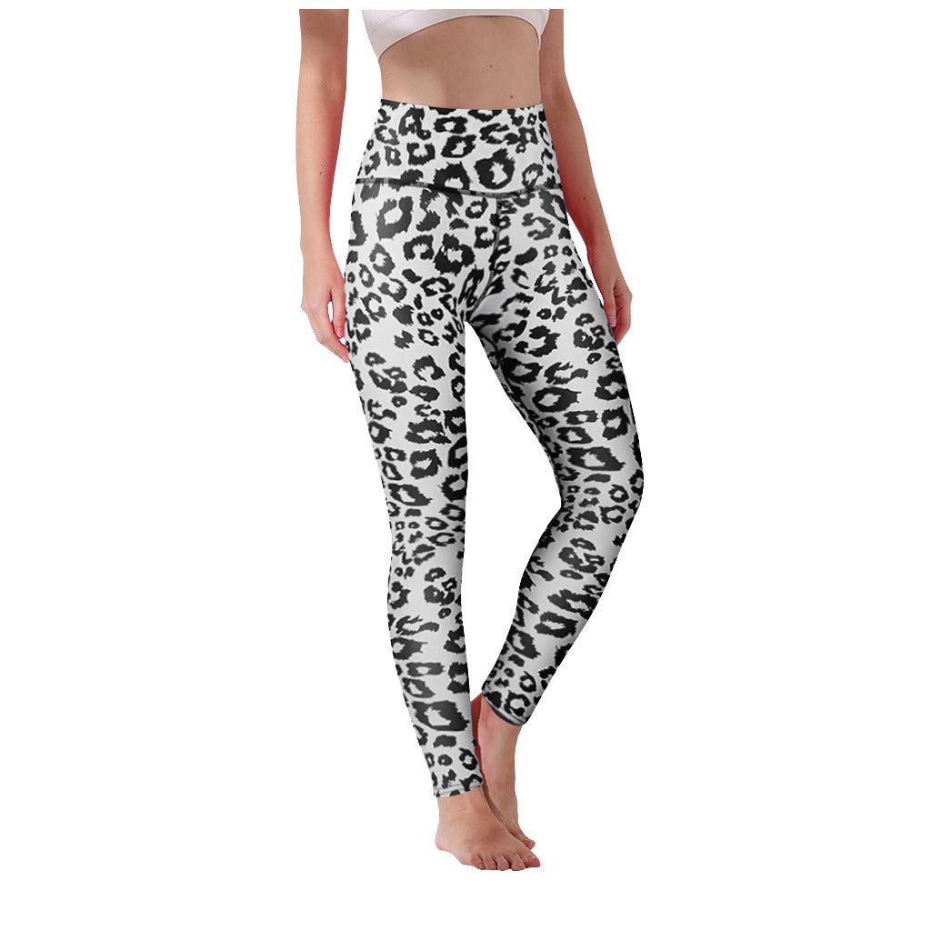 Women's High Waist Leopard Print Yoga Pants - Workout Running Cycling Capri Leggings for Active Women | Perfect for Gym, Yoga Class & Outdoor Activities