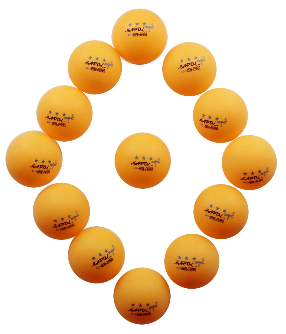 MAPOL 100-Pack 3-Star Orange Practice Ping Pong Balls - Premium Table Tennis Training Balls for Tournaments, Clubs & Home Practice - Durable & Consistent Bounce for Professional & Recreational Play
