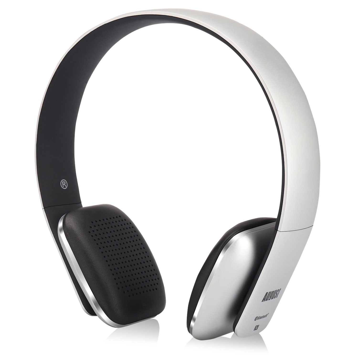 August EP636 Bluetooth Wireless Headphones with NFC - On-Ear, Rechargeable & Ultra Lightweight (Refurbished) | Perfect for Gym, Commuting & Office Use
