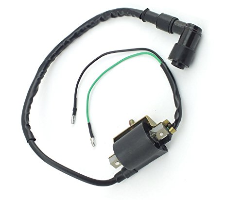 HIFROM 2-Wire Ignition Coil Replacement for Chinese 4-Stroke 50cc 70cc 90cc 110cc 125cc ATV Dirt Bike Go Kart - Compatible with Honda XR50 CRF50 Series - Perfect for Off-Road Riding & Engine Performance Upgrades