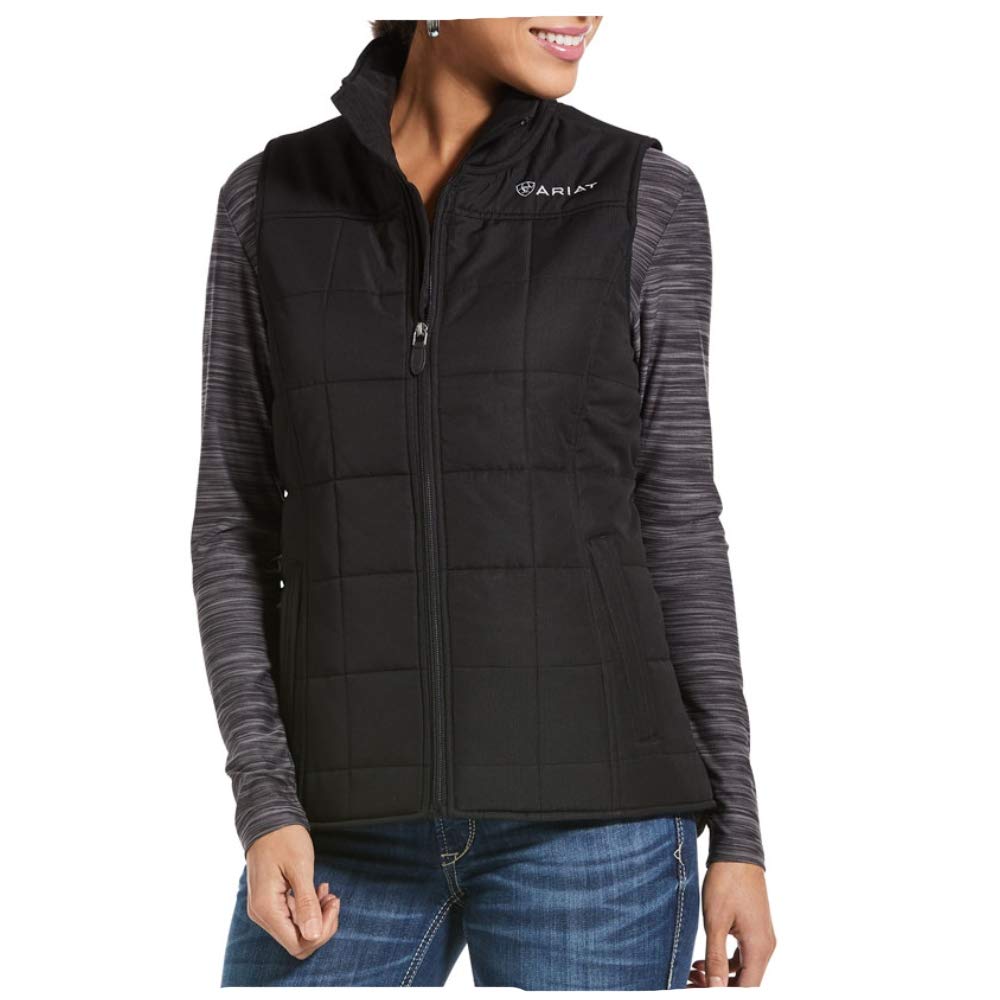 ARIAT Women's Crius Insulated Vest - Lightweight Winter Puffer Jacket for Outdoor Activities, Hiking & Casual Wear - Water-Resistant & Warm Fleece Lining