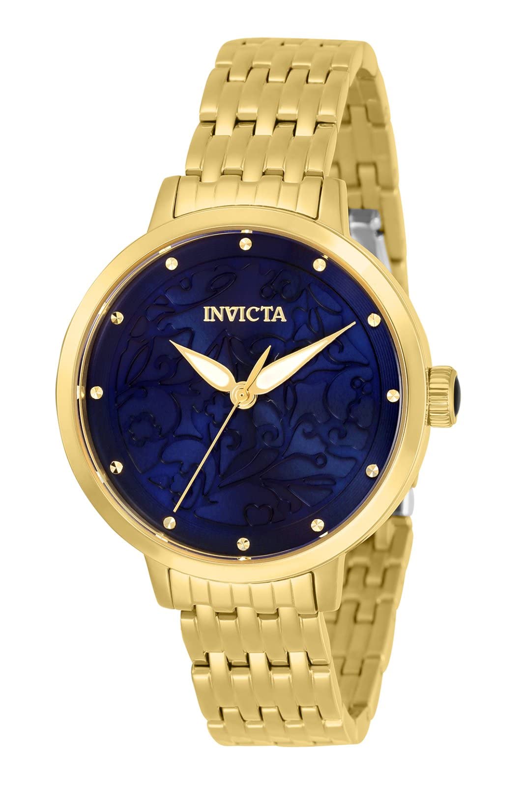 Invicta Wildflower Quartz Watch for Women - Gold Stainless Steel Strap - Elegant Everyday Wear