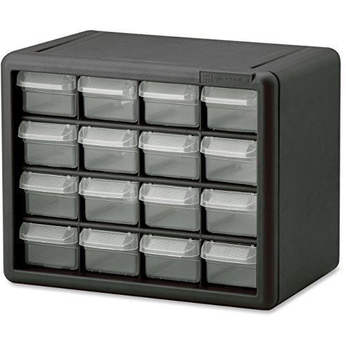 16-Drawer Plastic Storage Cabinet Organizer - Stackable Clear Bins for Home, Office & Craft Room Organization - Perfect for Storing Toys, Art Supplies & Small Items