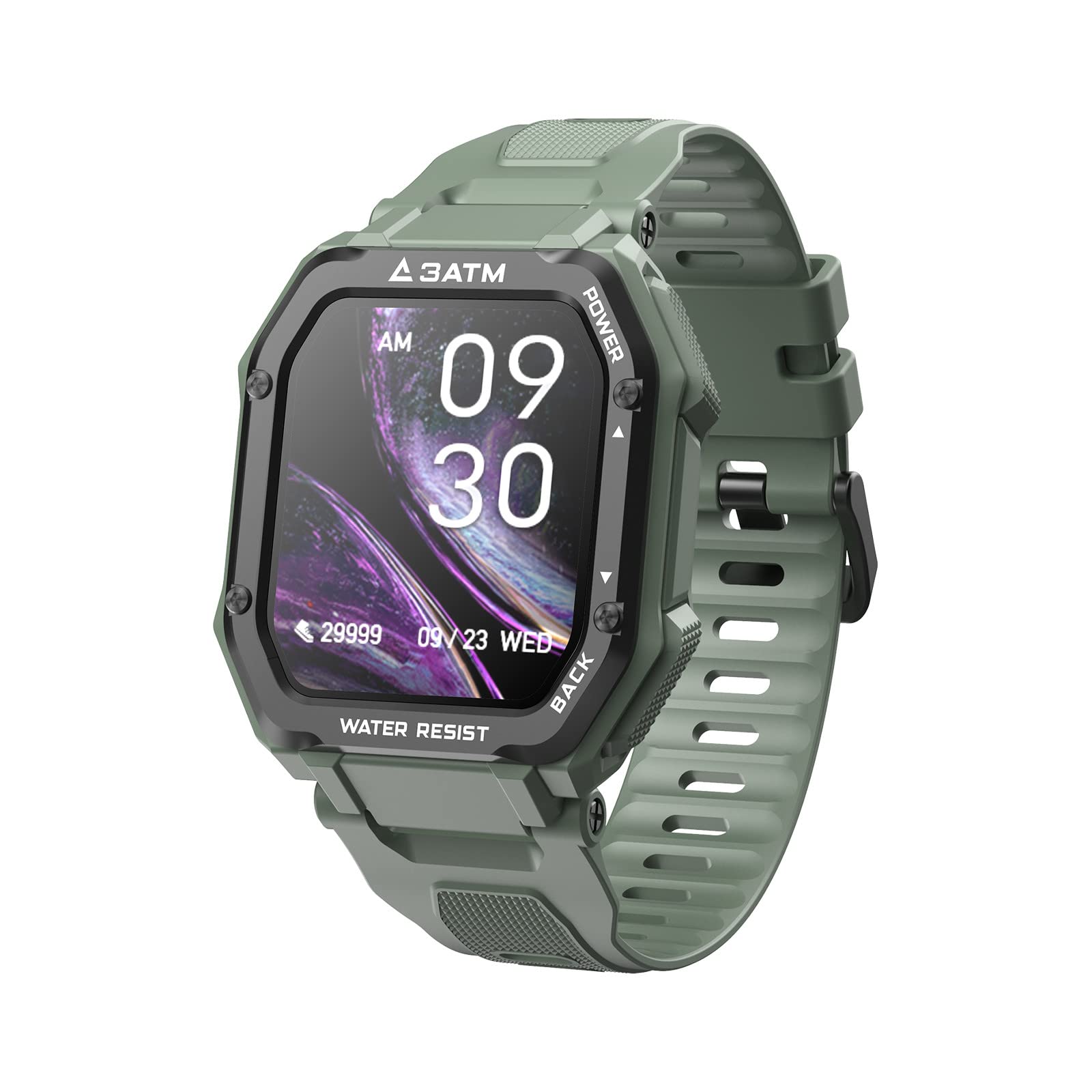 1.69 Inch Smart Watch for Men Women - Fitness Tracker with Blood Oxygen, Blood Pressure & Heart Rate Monitor - Waterproof 3ATM Smartwatch Compatible with iOS & Android - Perfect for Running, Swimming & Daily Activity Tracking