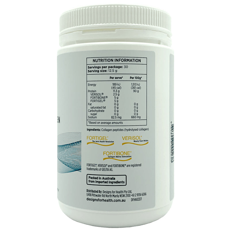 Designs For Health Whole Body Collagen Powder - Hydrolyzed Collagen Peptides for Skin, Hair & Joint Support - Ideal for Smoothies, Coffee & Baking Recipes
