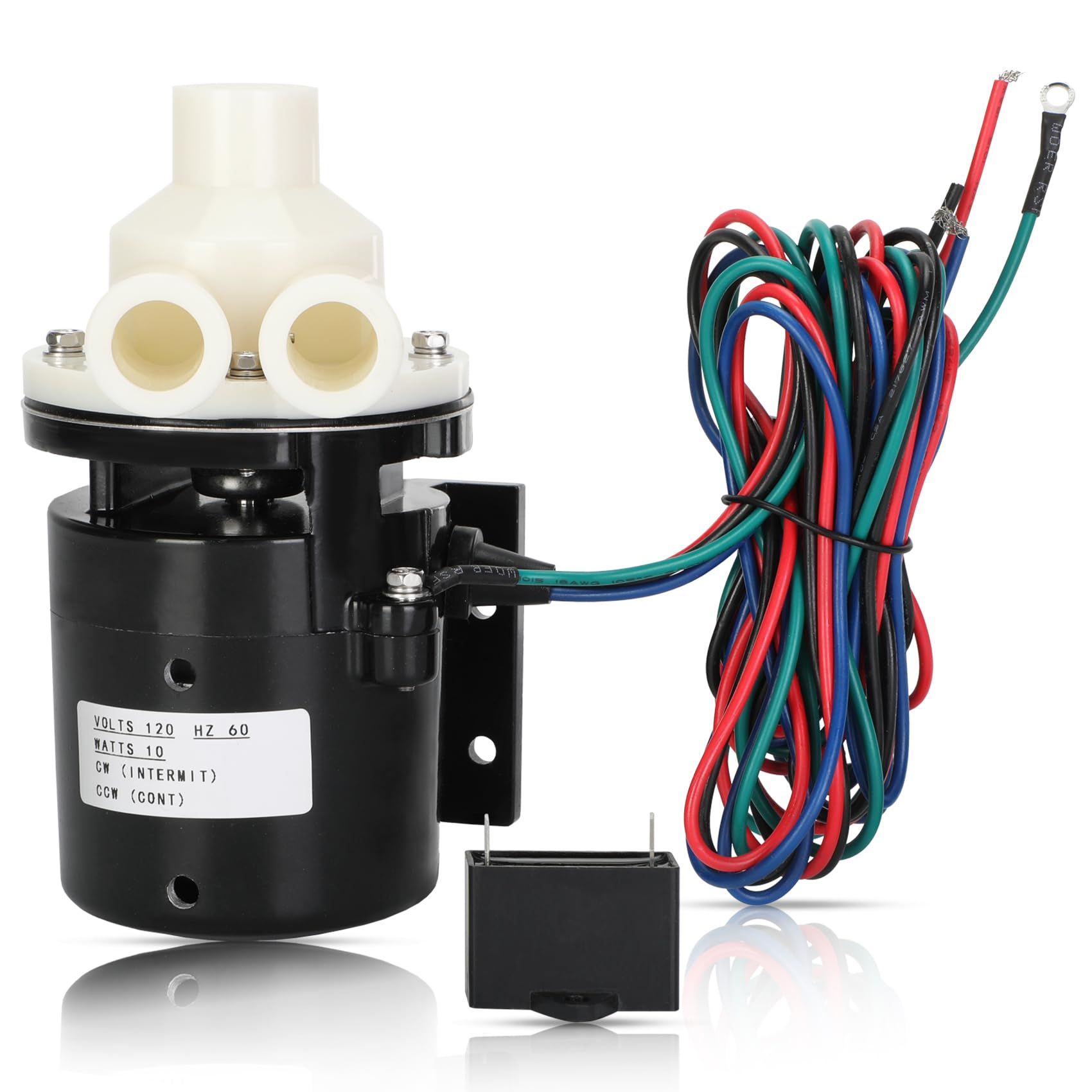 Hoshizaki PA0613 Water Pump Replacement - High-Performance Motor Assembly with Enhanced Sealing & Quiet Operation (Includes Capacitor) | Compatible with Hoshizaki Ice Machines & Commercial Refrigeration Systems