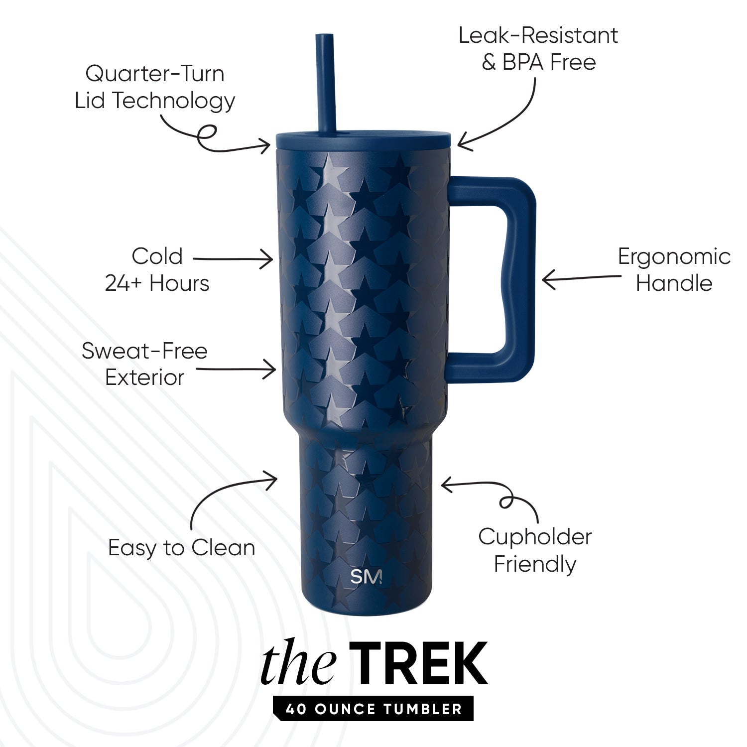 Premium Trek Tumbler 226 - 20oz Insulated Stainless Steel Water Bottle with Leakproof Lid - Perfect for Hiking, Camping & Outdoor Adventures