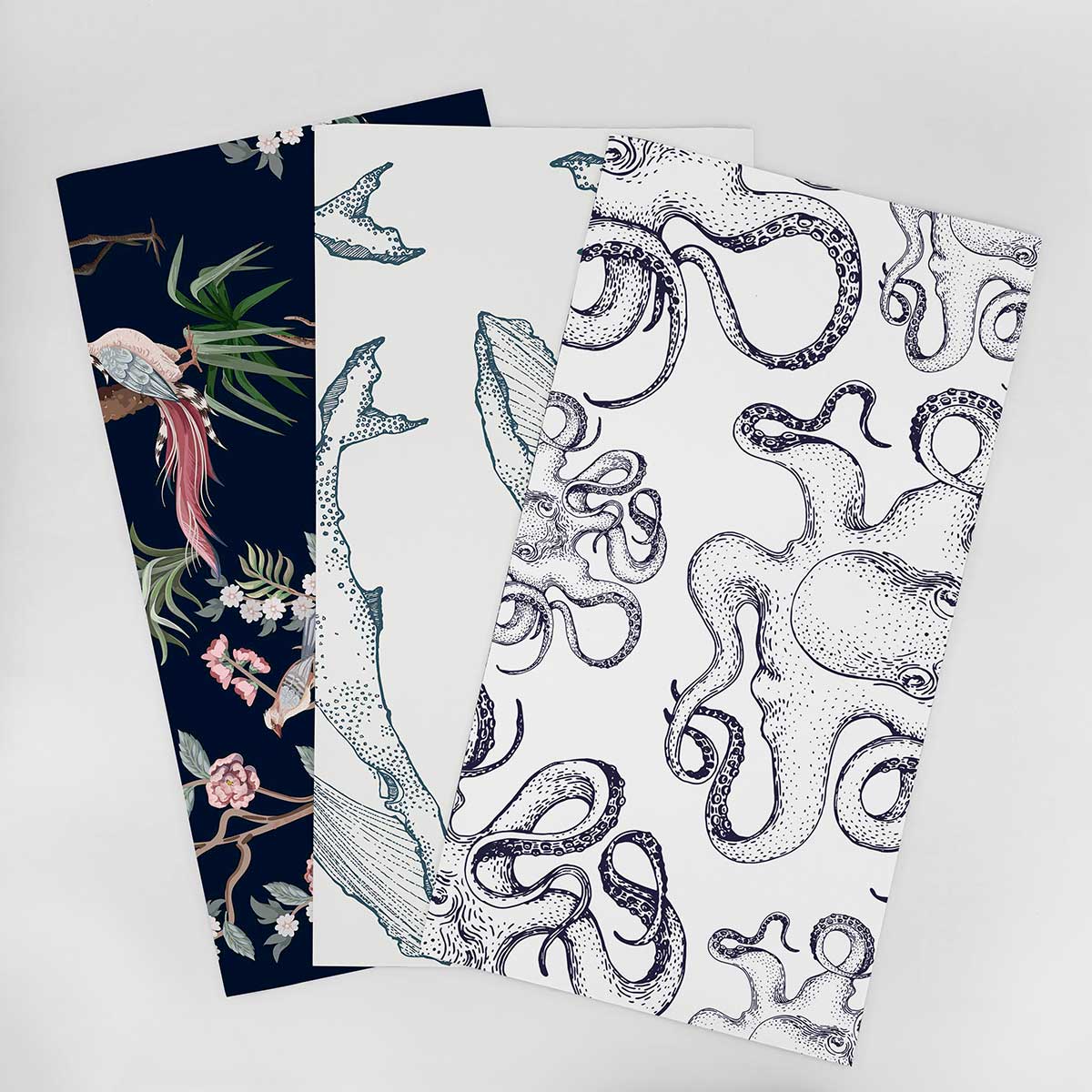 Animal Theme Designer Wallpaper Samples for Bathroom - Waterproof Peel & Stick Wallpaper - Perfect for Kids Room, Nursery, or Bathroom Decor