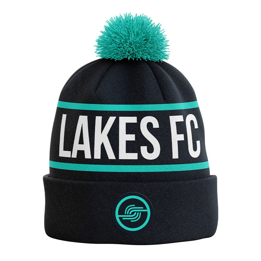 Lakes FC Club Bobble Hat - Official Team Merchandise for Soccer Fans - Perfect for Match Days & Cold Weather
