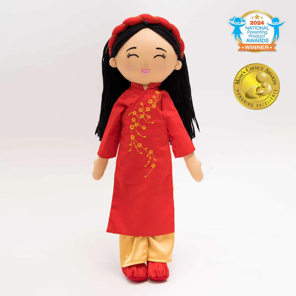 Authentic Vietnamese Handmade Joeydolls - Traditional Folk Art Dolls for Home Decor, Collectibles & Cultural Gifts | Perfect for Asian-Themed Rooms, Cultural Displays & Unique Presents