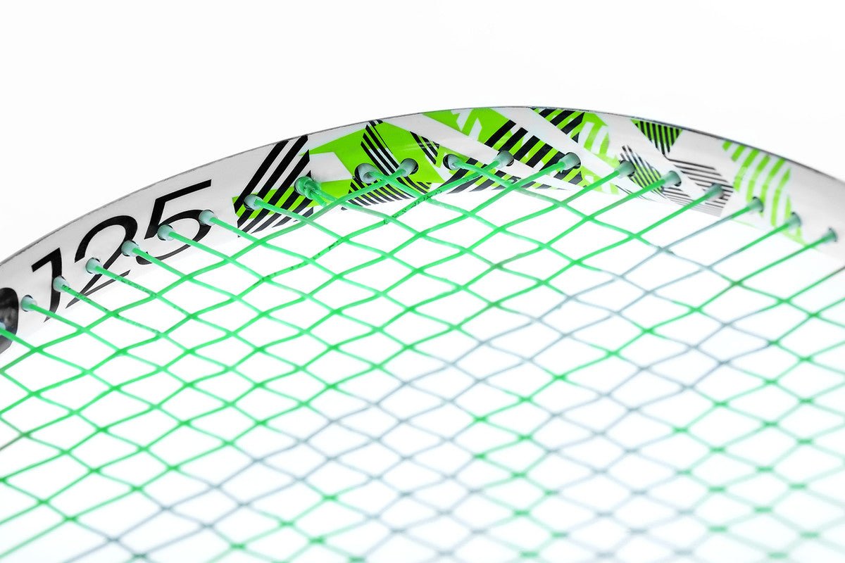 Tecnifibre Slash 125 Squash Racquet - Premium White Carbon Fiber Squash Racket for Professional & Recreational Players - Perfect for Competitive Matches & Training Sessions