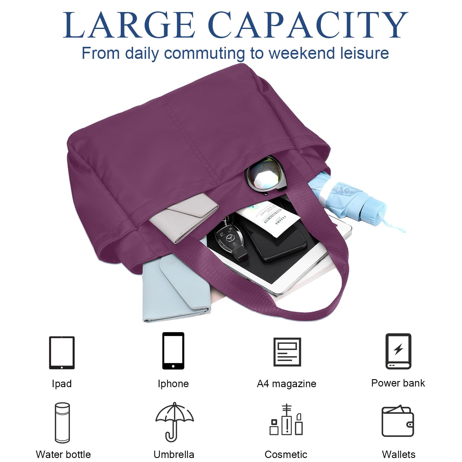 PlasMaller Carry On Duffle Bag - Lightweight Packable Travel Luggage for Gym, Sports & Weekend Getaways | Perfect for Airplane, Camping & Workout Essentials