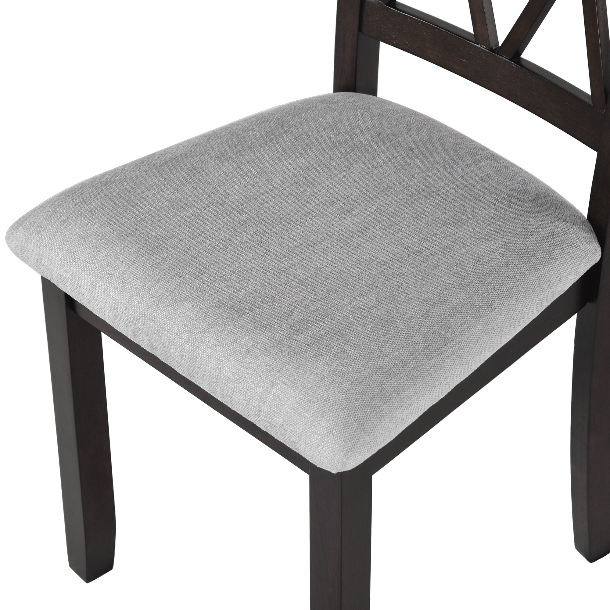 Stylish Upholstered Fabric Dining Chairs Set of 2 - Solid Wood Legs & Padded Seat for Kitchen, Diner & Breakfast Nook - Perfect for Small Spaces & Home Decor