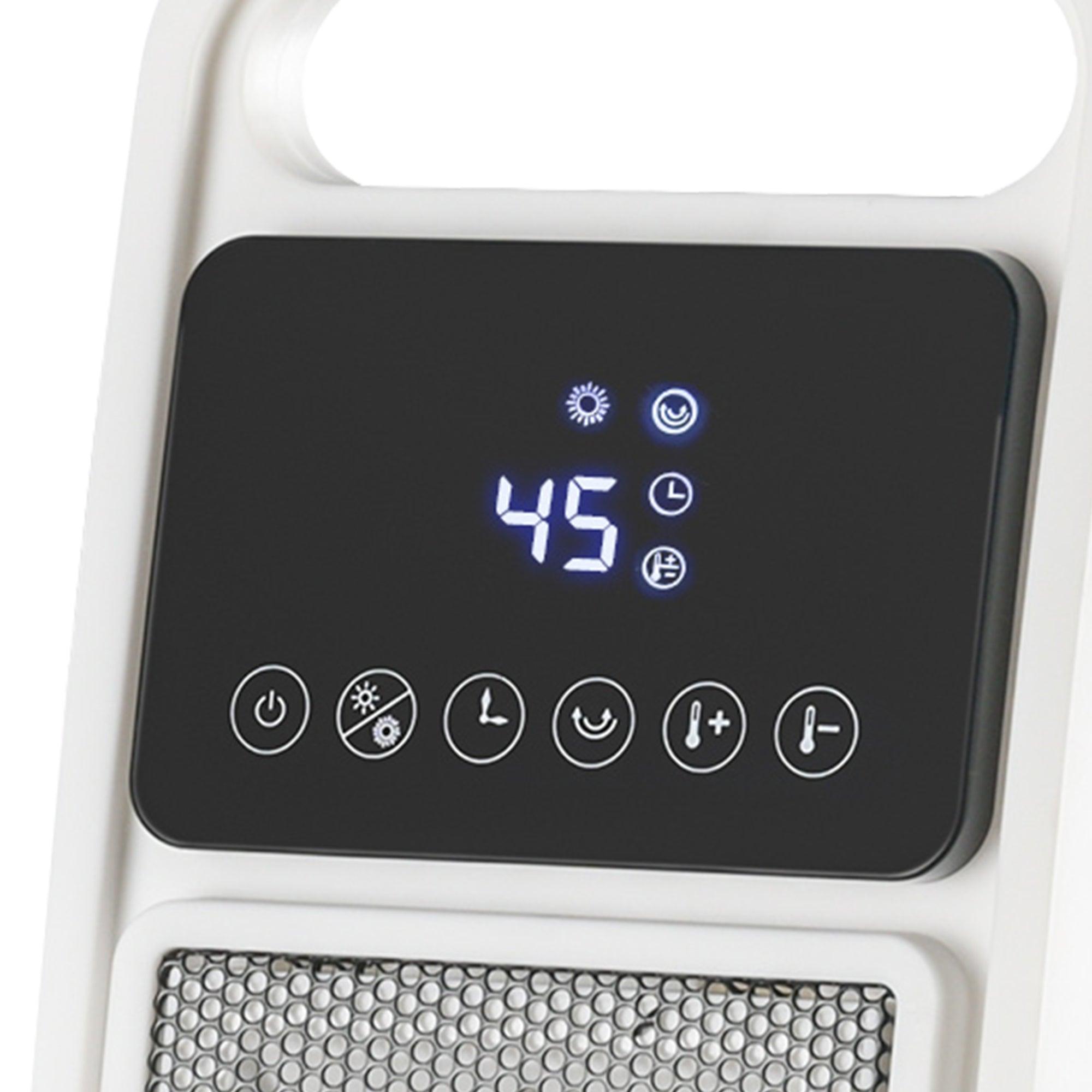 Portable PTC Ceramic Electric Heater & Fan 2000W with Remote Control - 2 Heat Settings, Safety Protection for Home, Office, Bedroom Use