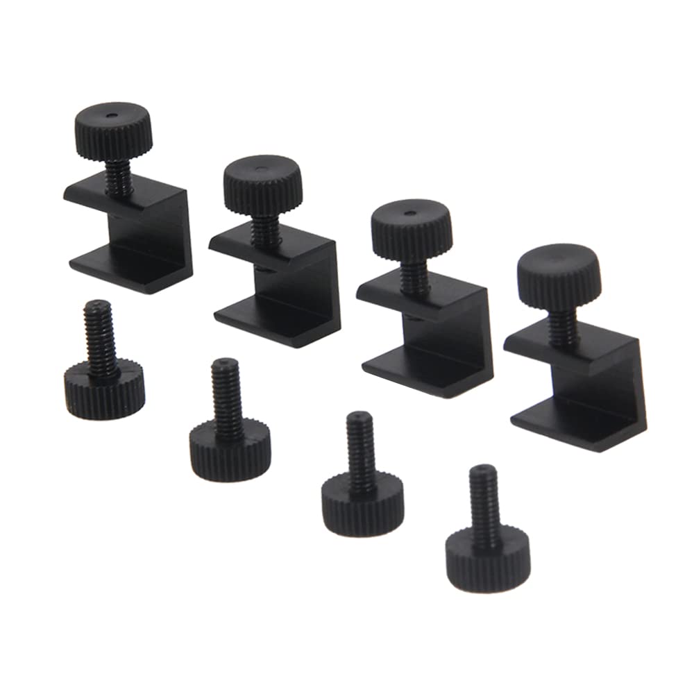 4PCS Glass Bed Spring Clips for Creality 3D Printer Ender 3/Ender 5/CR-10 - Secure Glass Plate for Stable Printing | Perfect for Home & Office 3D Printing Projects