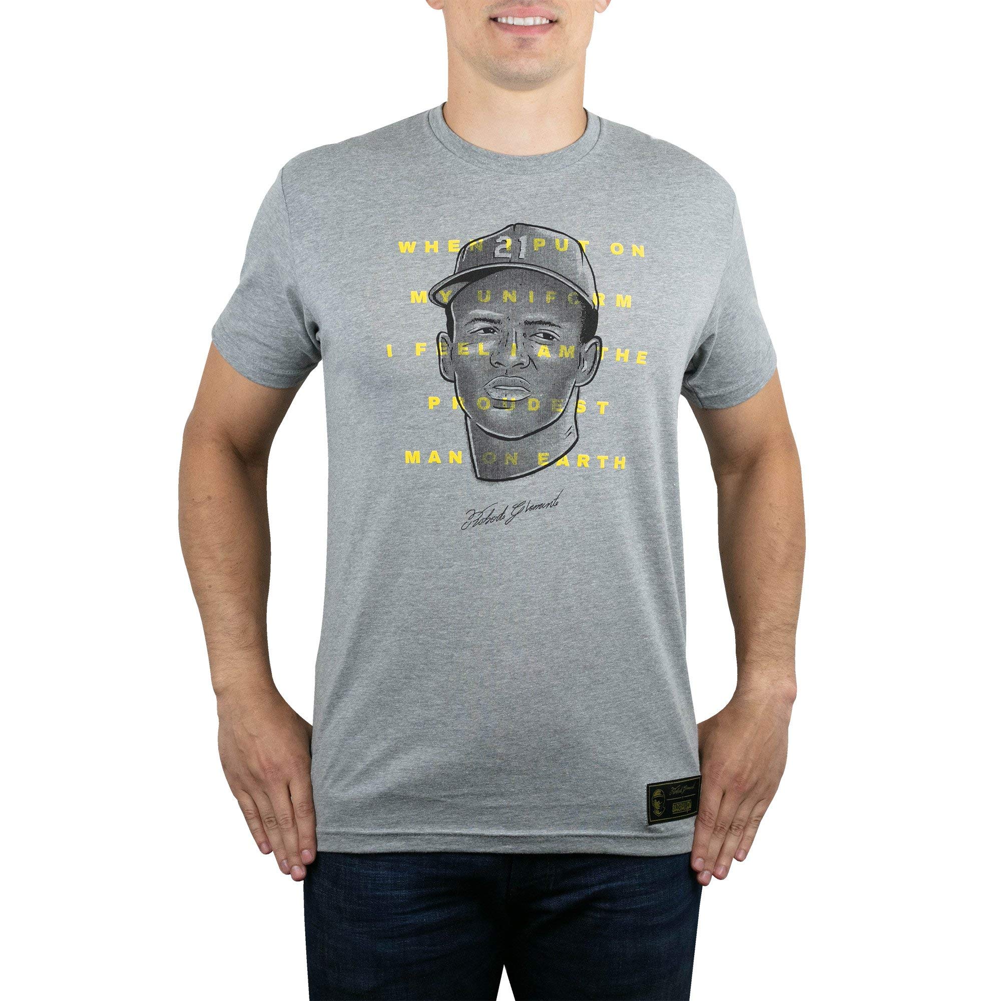 Baseballism Clemente Proudest Man T-Shirt - Vintage Baseball Tee for Men - Roberto Clemente Inspired Apparel - Perfect for Game Day, Casual Wear & Sports Fans