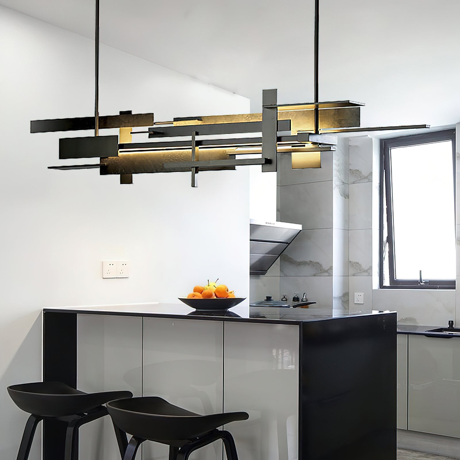 Eithne Modern Planar Pendant Light - Sleek Scandinavian Style Hanging Lamp for Kitchen Island, Dining Room, or Bedroom Lighting