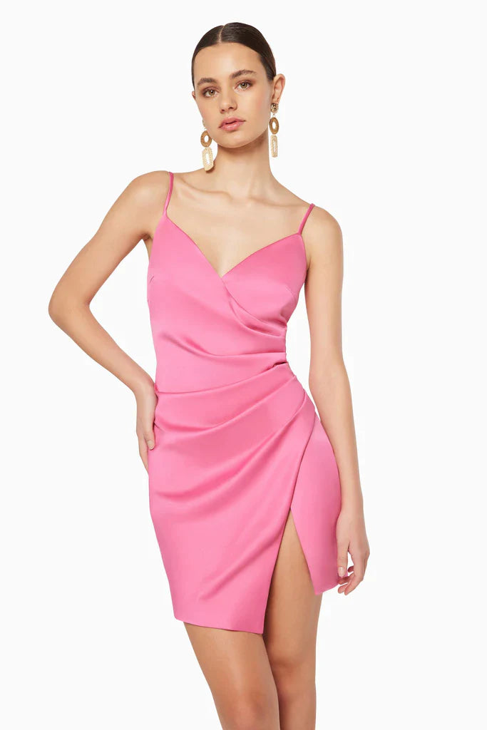 Elegant Artistry Dress in Fuschia Pink - Perfect for Parties, Weddings & Special Occasions