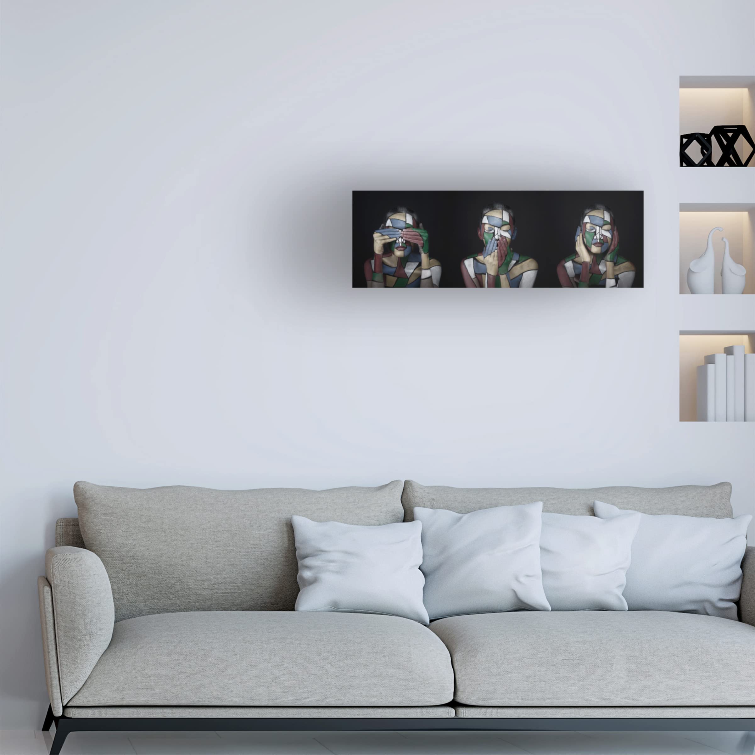Trademark Fine Art 'Limitation' Canvas Wall Art by Gavin Torinno - Modern Abstract Painting for Living Room, Bedroom & Office Decor