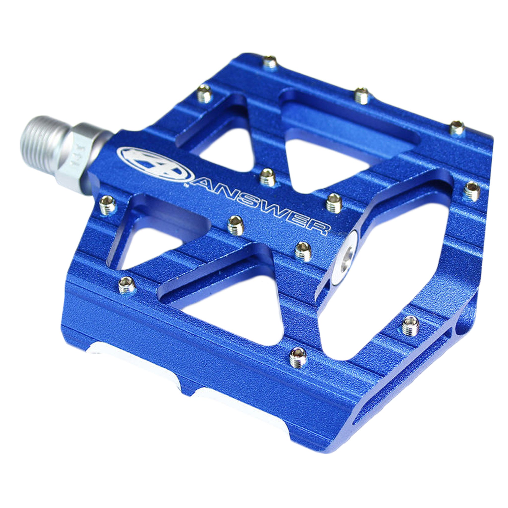 AnswerBMX MPH Jr Platform Pedals - Lightweight BMX Bike Pedals for Kids & Teens, Non-Slip Grip, Durable Blue Design - Perfect for BMX Racing, Bike Tricks & Urban Cycling