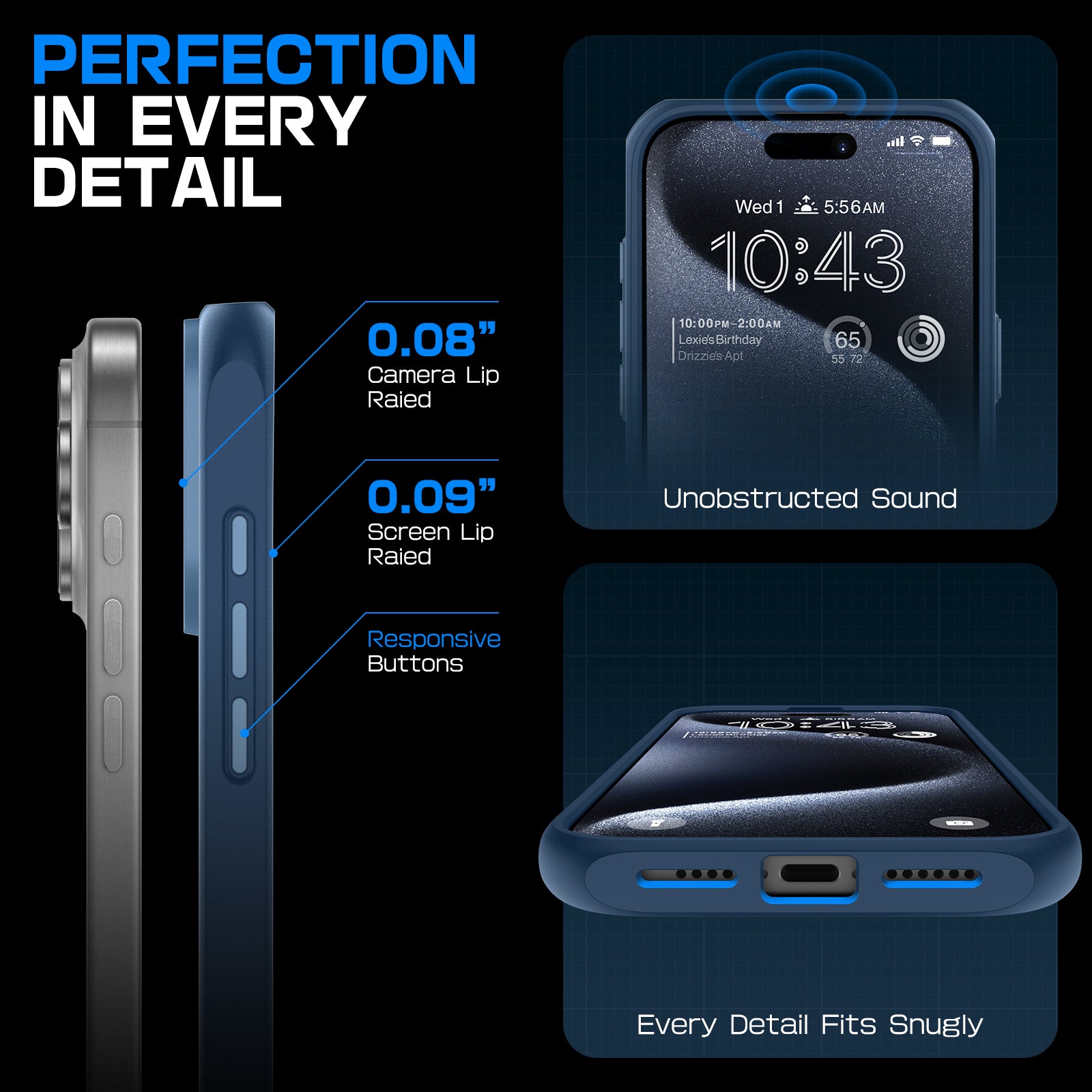 iPhone 16 Pro Max Case - 6.9 Inch Unicorn Beetle MAG Slim Clear Protective Cover with MagSafe & Camera Control Button | Shockproof & Scratch Resistant | Perfect for Work, Travel & Outdoor Activities (Blue)