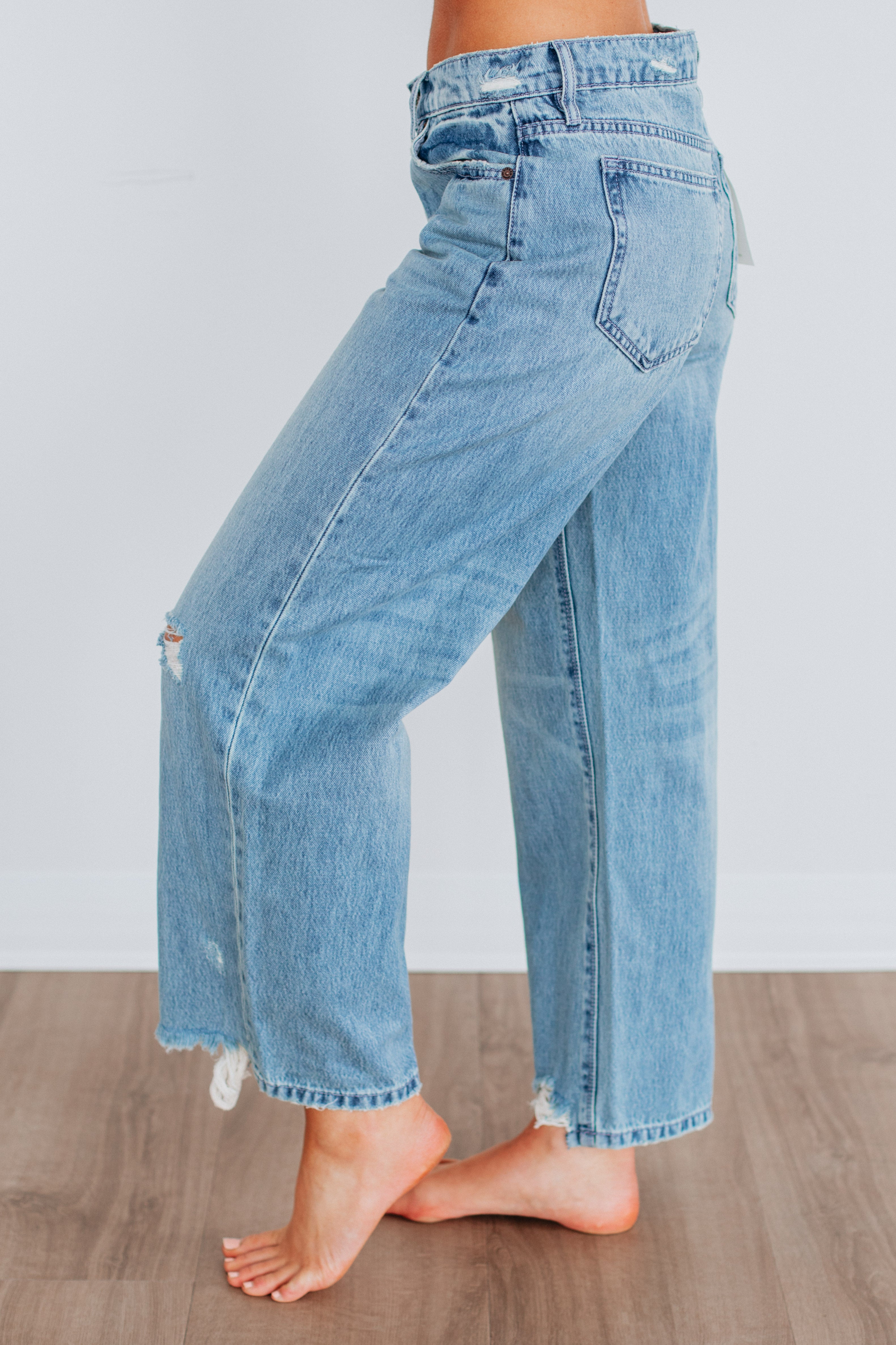 Alyx Hidden Jeans - Medium Wash Distressed Denim Pants for Men & Women | Perfect for Casual Wear, Street Style & Everyday Outfits